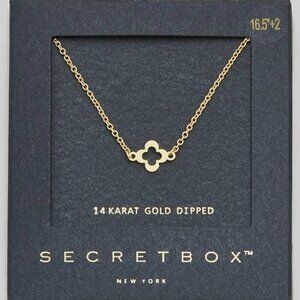 14K GOLD CLOVER NECKLACE